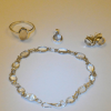 Moonstones Set (Ring, Bracelet, Earrings, Pendent )